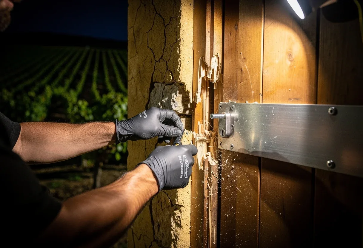 Mise en sécurité d'une porte après effraction à Rivesaltes