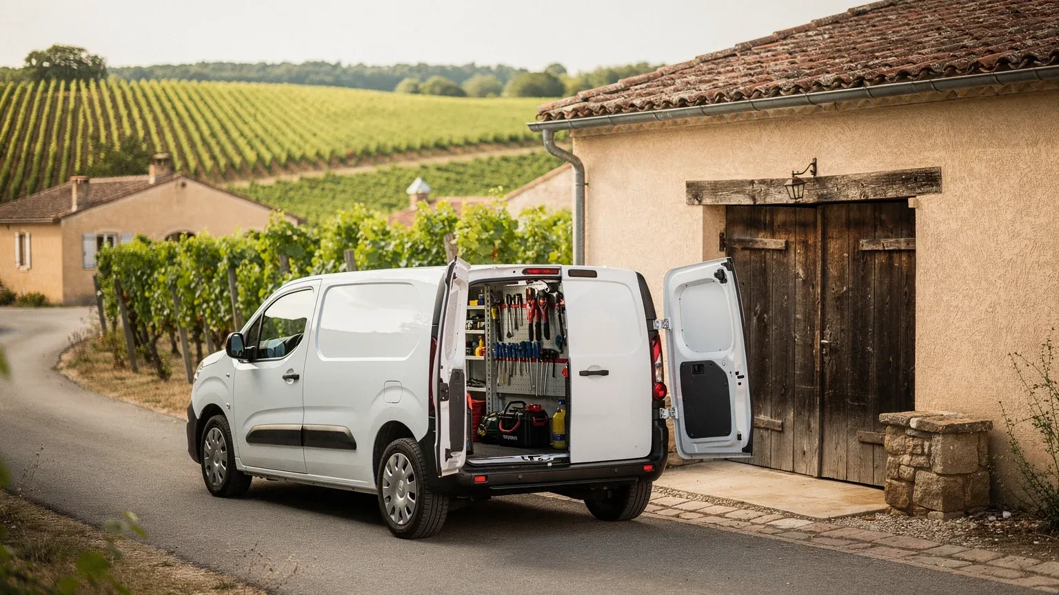 Fourgon d'intervention du serrurier à Rivesaltes